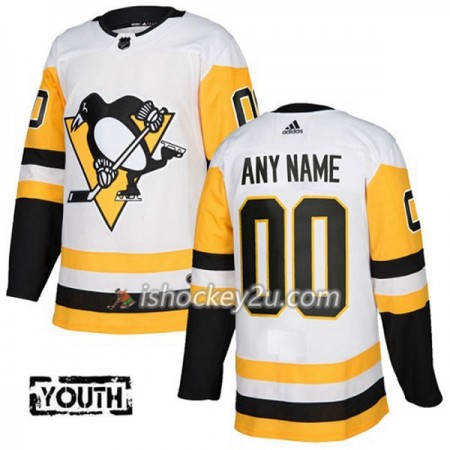 Børn NHL Pittsburgh Penguins Tilpasset Adidas 2017-2018 Hvid Authentic